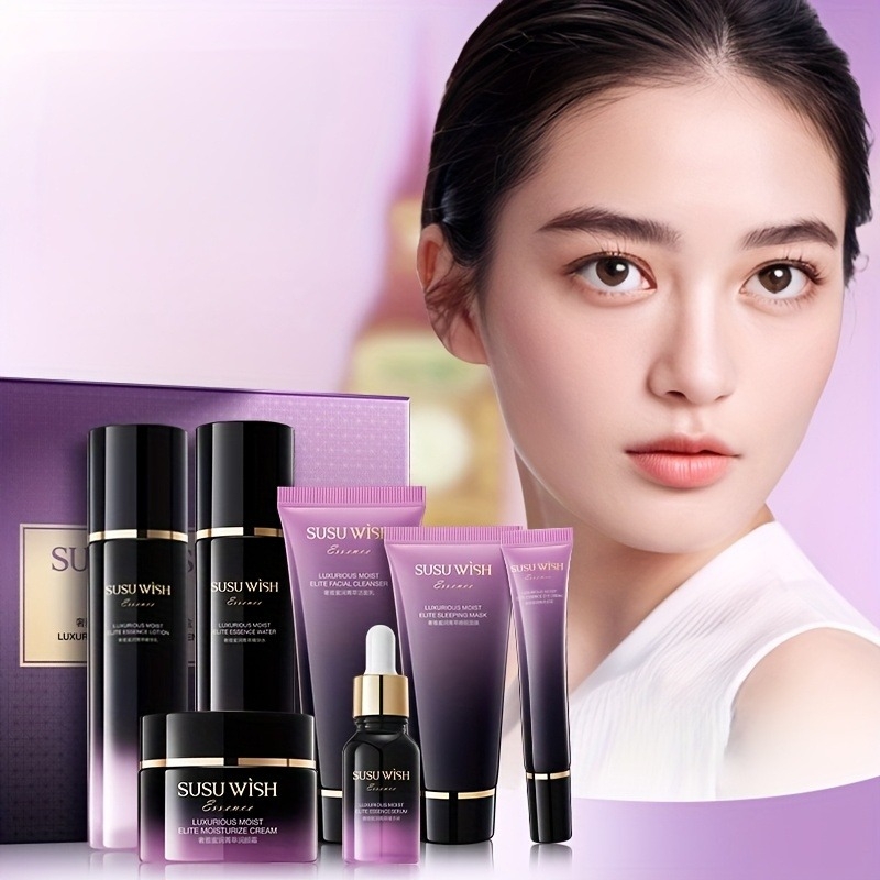 Luxury Skincare Ingredients - 고급스럽고 우아한 9종 보습 에센스 세트,