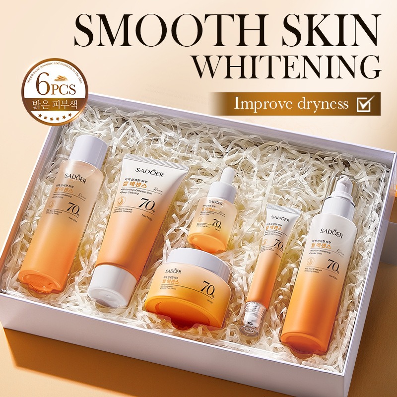 Luxury Skincare Kit - 70% 쌀 보습 안티에이징 스킨케어 6개입/세트