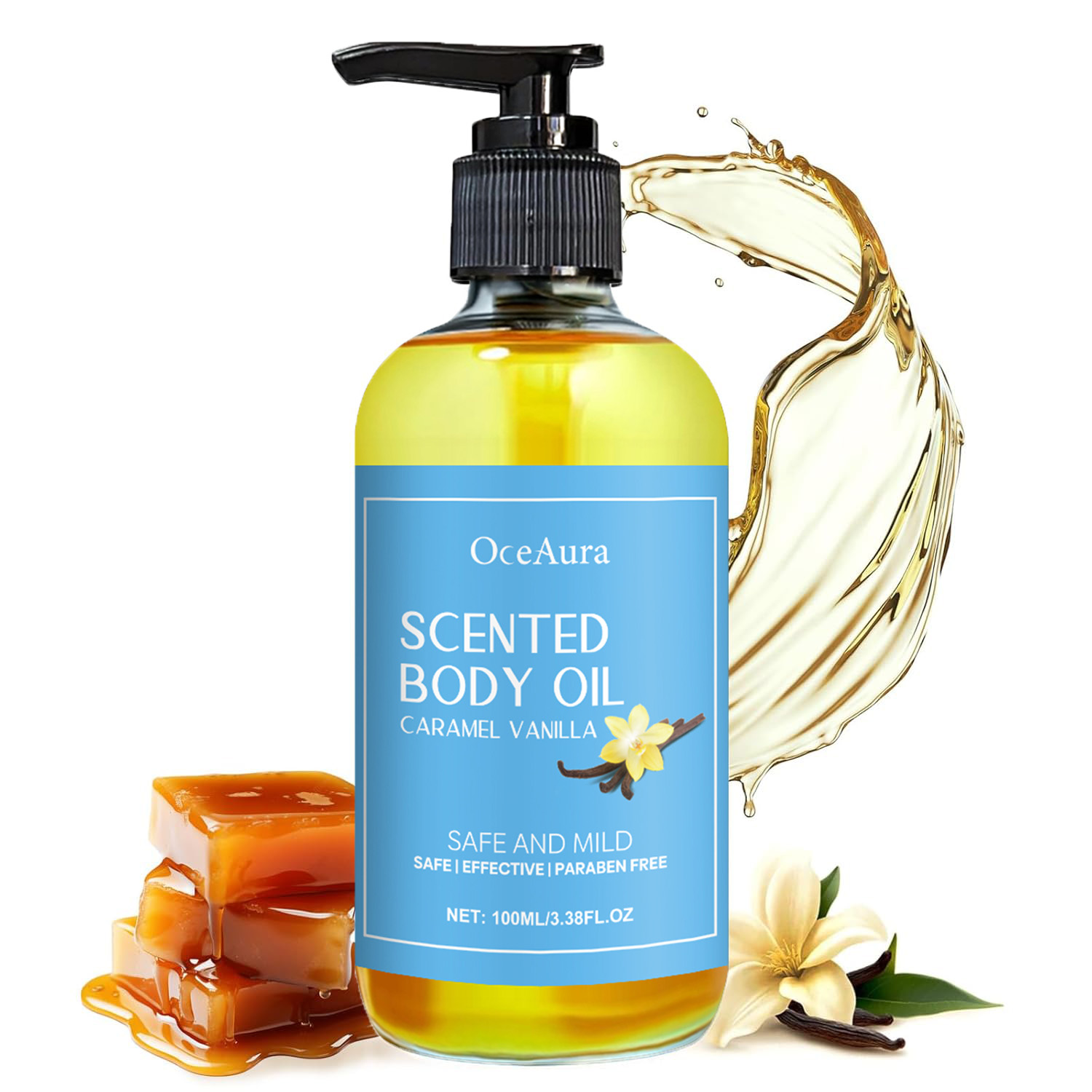 Luxury Skincare Oil - 매직 럭셔리 카라멜 바닐라 바디 마사지