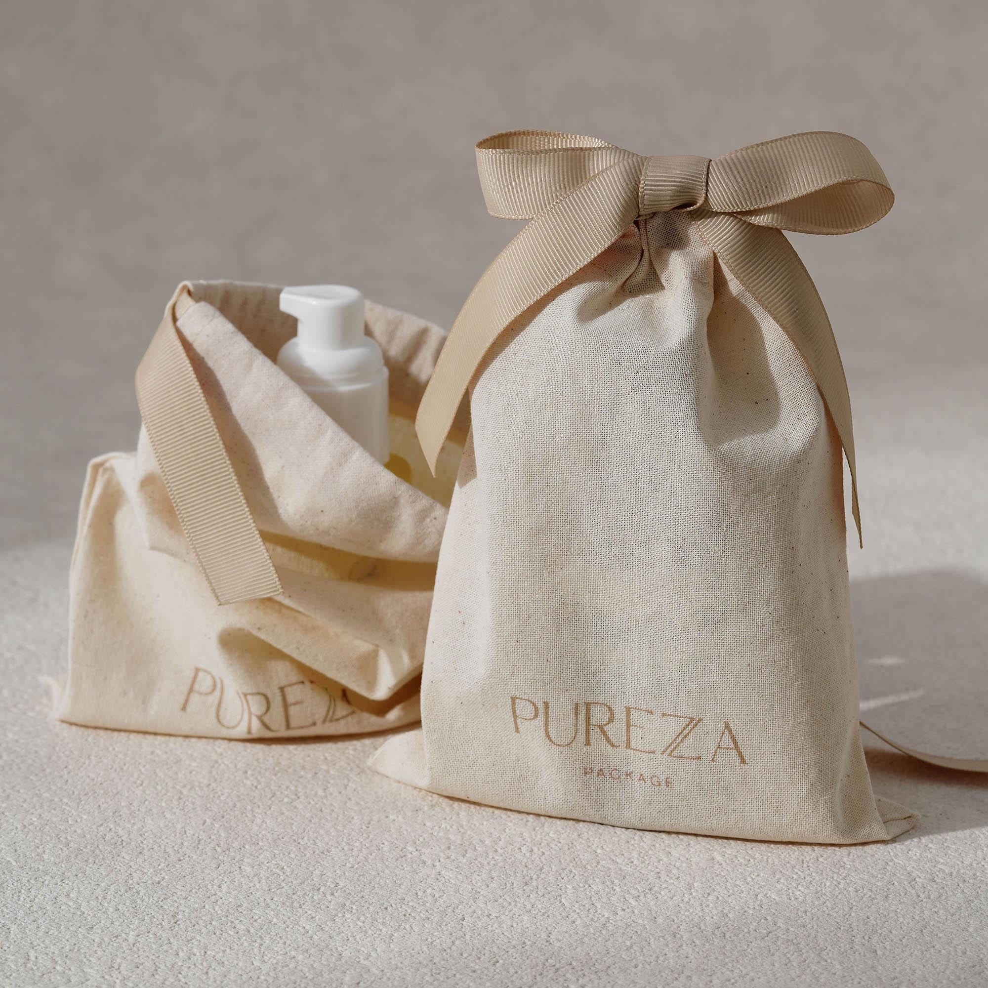 Luxury Skincare Christmas Gifts - 맞춤 제작 가능한 천연 코튼 드로스트링