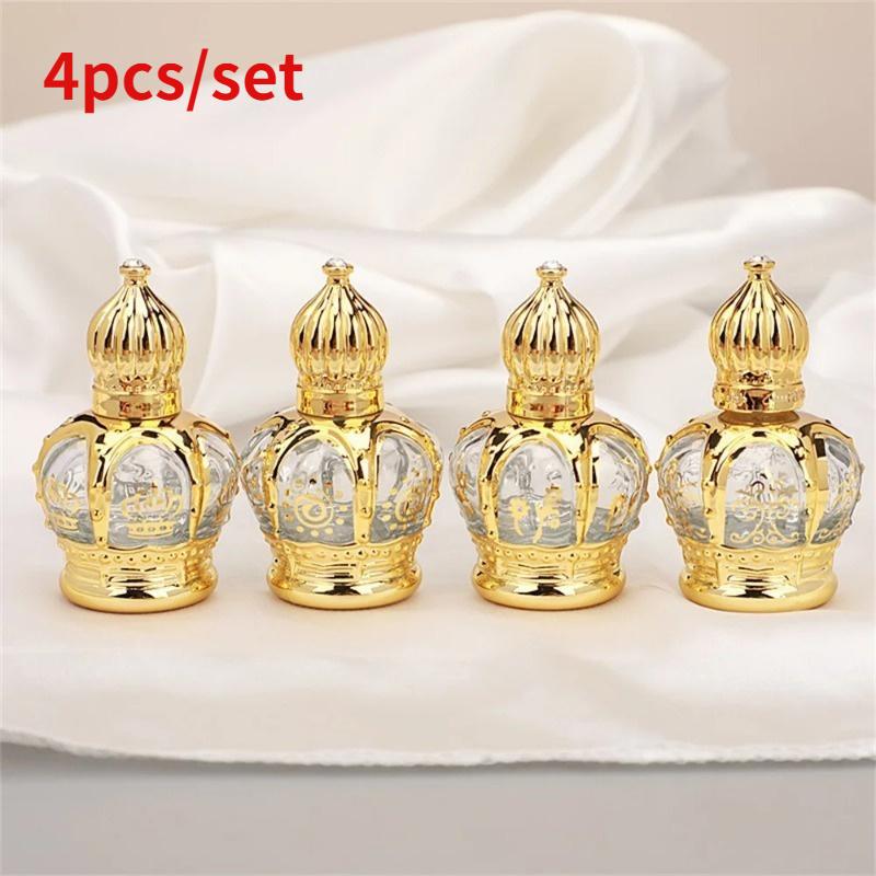 Luxury Skincare Oil - 4개/세트 고급 골든 에센셜 오일 롤러