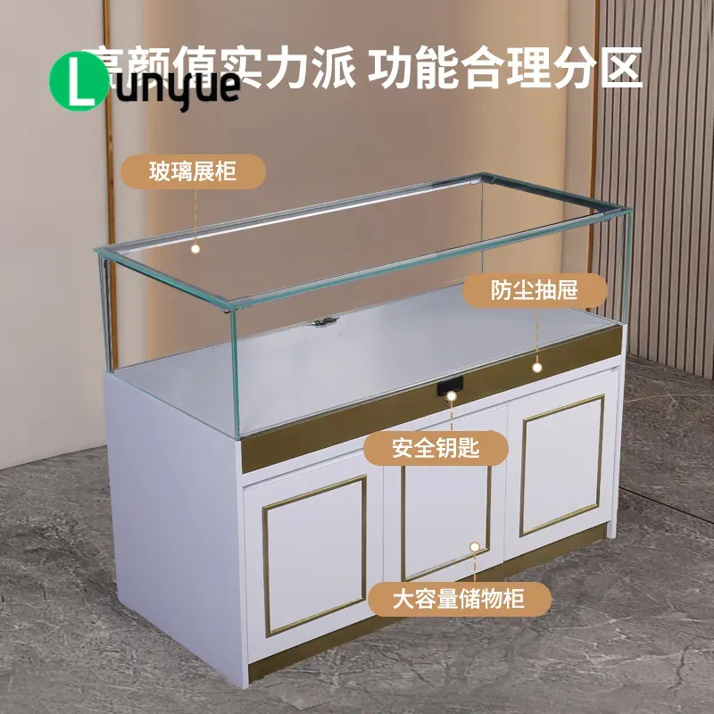 디자인 쇼룸용 원목 진열장, 고급스러운 페인트 마감의  - Luxury Skincare Display 리뷰 및 가격