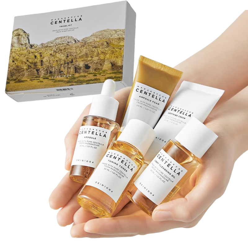 센텔라 트래블 트래블 키트 토너 앰플 수딩 크림 클렌징 - Luxury Skincare Kit 리뷰 및 가격