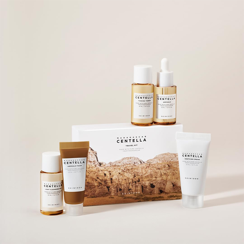 센텔라 트래블 트래블 키트 토너 앰플 수딩 크림 클렌징 - Luxury Skincare Kit 리뷰 및 가격