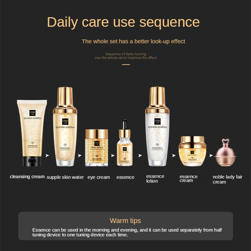 여성 24K 골드 스킨 케어 세트 9PCS 박스 페이스 - Luxury Skincare Toner 리뷰 및 가격