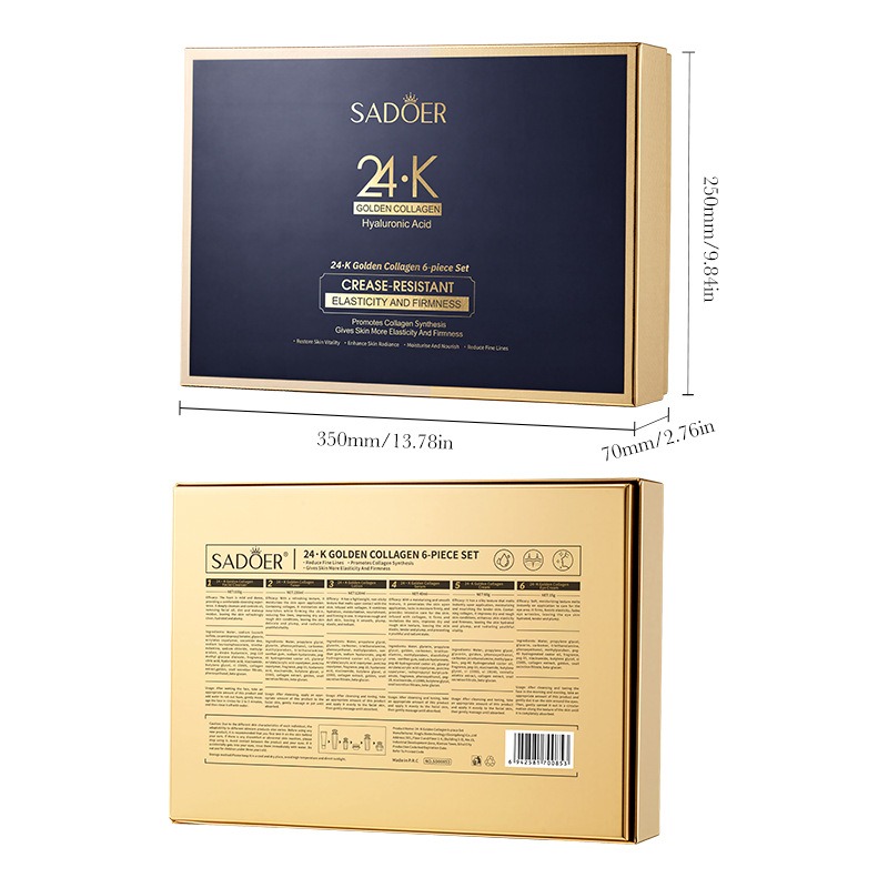 24K 골드 콜라겐 단백질 스킨케어 세트 - 모든 피부 - Luxury Skincare Kit 리뷰 및 가격