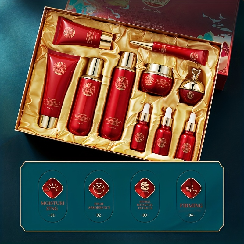 퀼린 지에 푸얀 친룬 10종 세트, 다양한 허브 추출물 - Luxury Skincare Kit 리뷰 및 가격