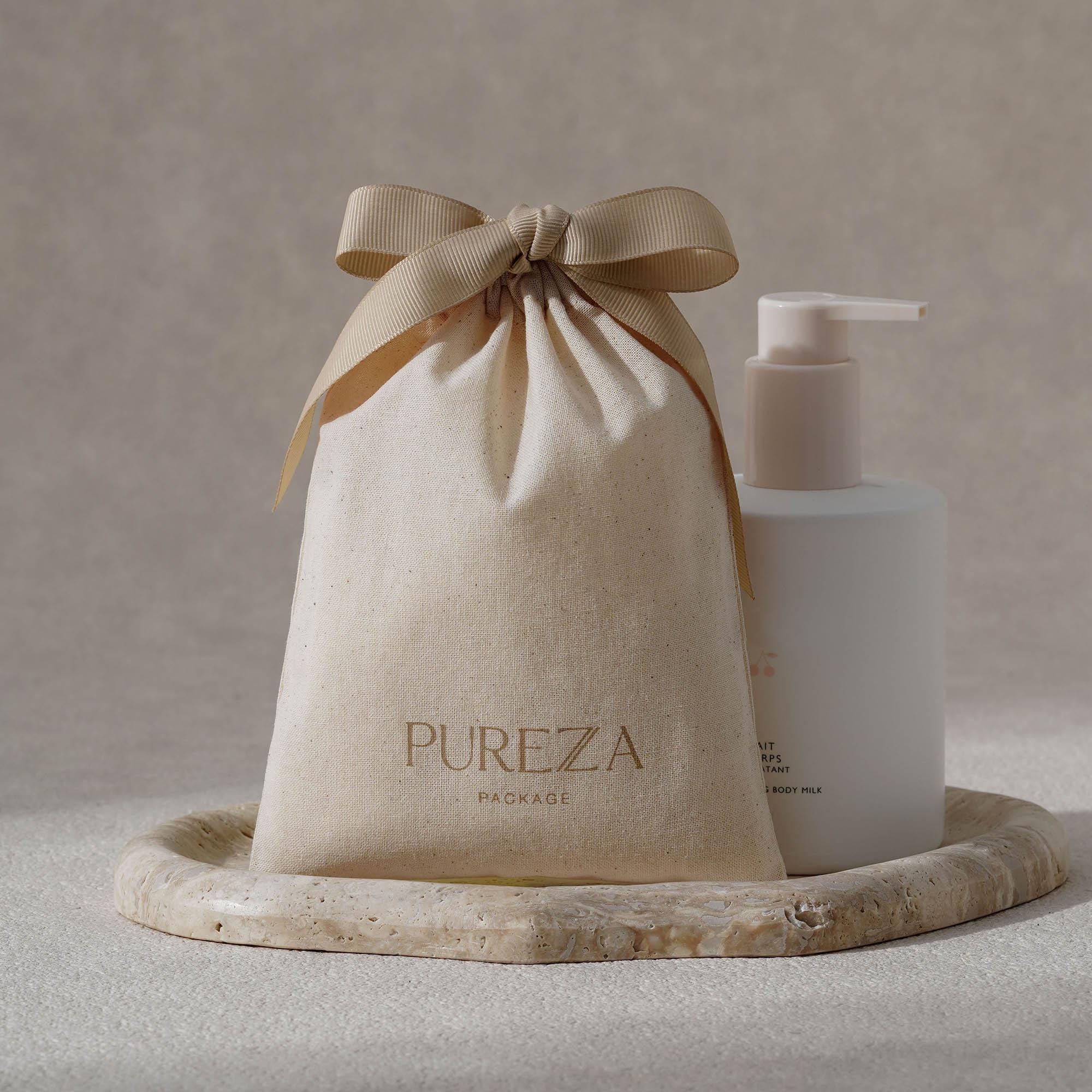 맞춤 제작 가능한 천연 코튼 드로스트링 파우치, 친환경 - Luxury Skincare Christmas Gifts 리뷰 및 가격