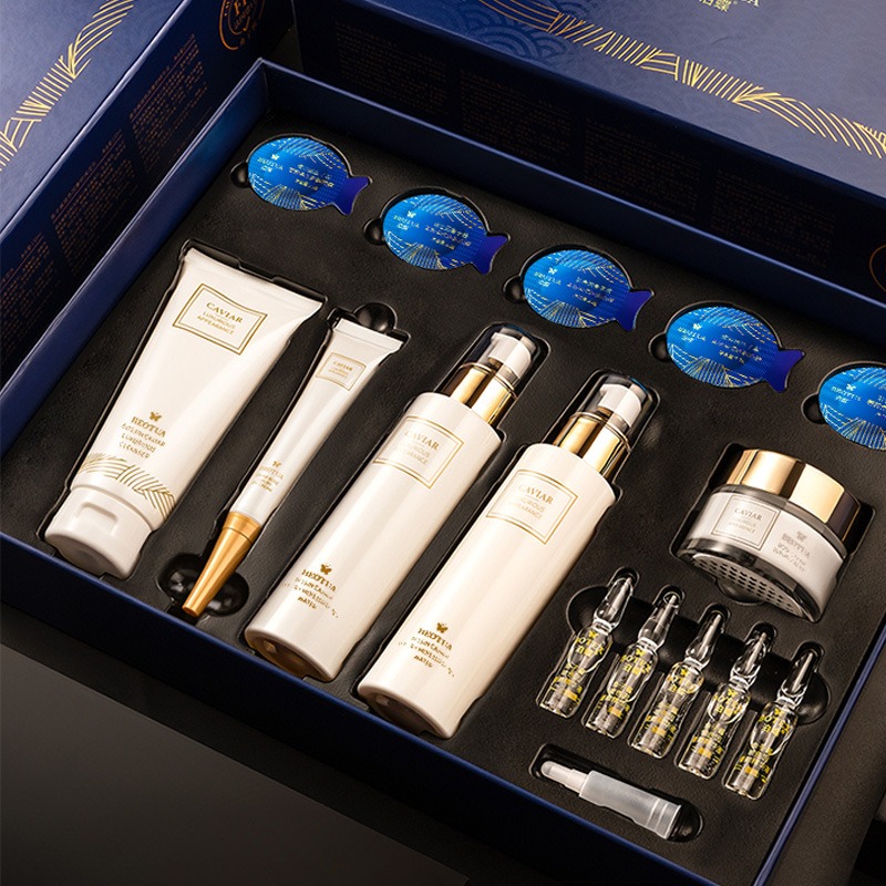 캐비어 프로-자일란 스킨케어 15종 세트 잔주름 감소  - Luxury Skincare Kit 리뷰 및 가격