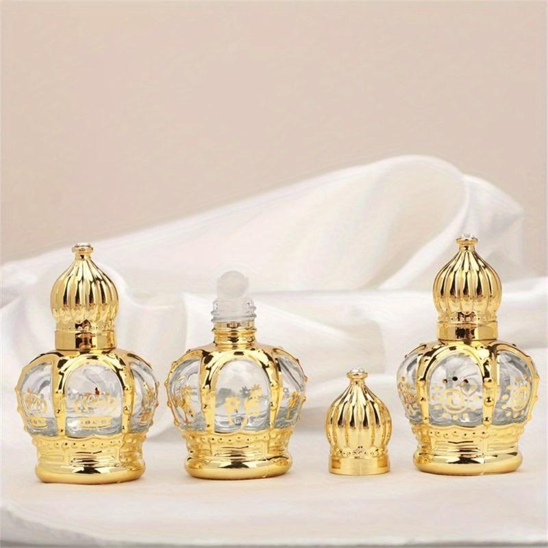 4개/세트 고급 골든 에센셜 오일 롤러 병 리필 가능  - Luxury Skincare Oil 리뷰 및 가격